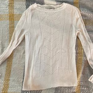 Cream colored loft sweater
